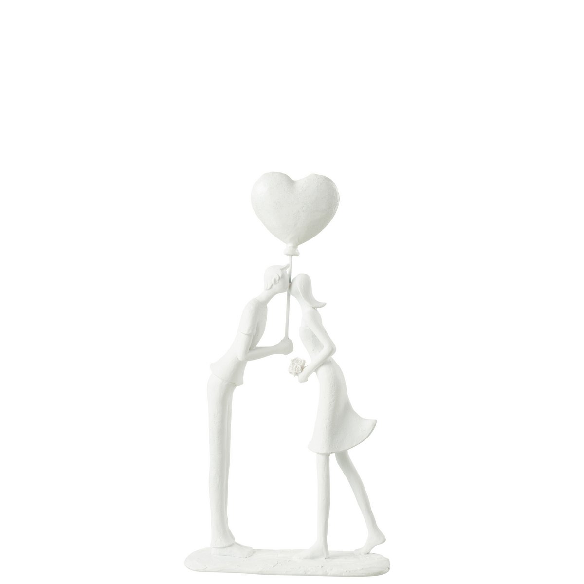 J-Line Koppel Kus Hart Ballon Poly Wit