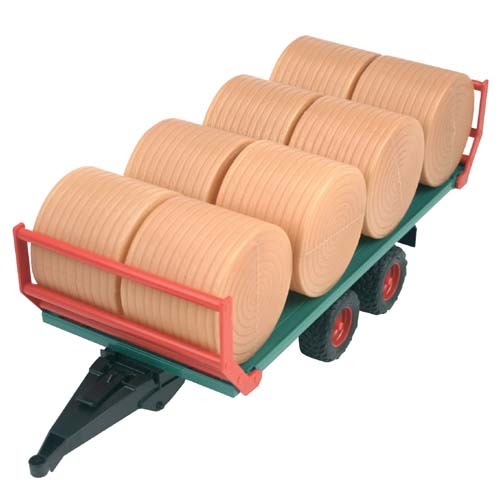 Bruder 2220 Aanhanger met Hooibalen