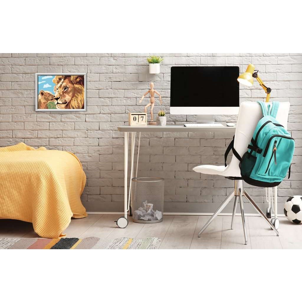 Ravensburger CreArt Schilderen op Nummer Leeuw met Baby