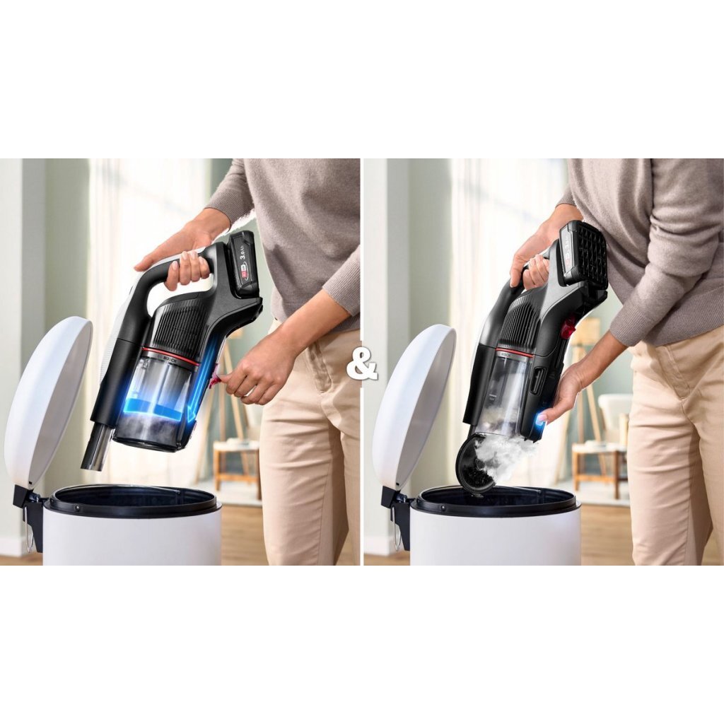 Bosch BCS931WBA Accu Steelstofzuiger Zwart/Zilver