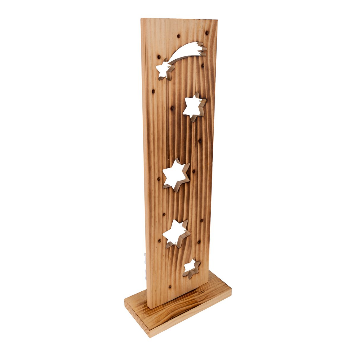 Houten Bord "Stars" Hoogte 60cm met LED