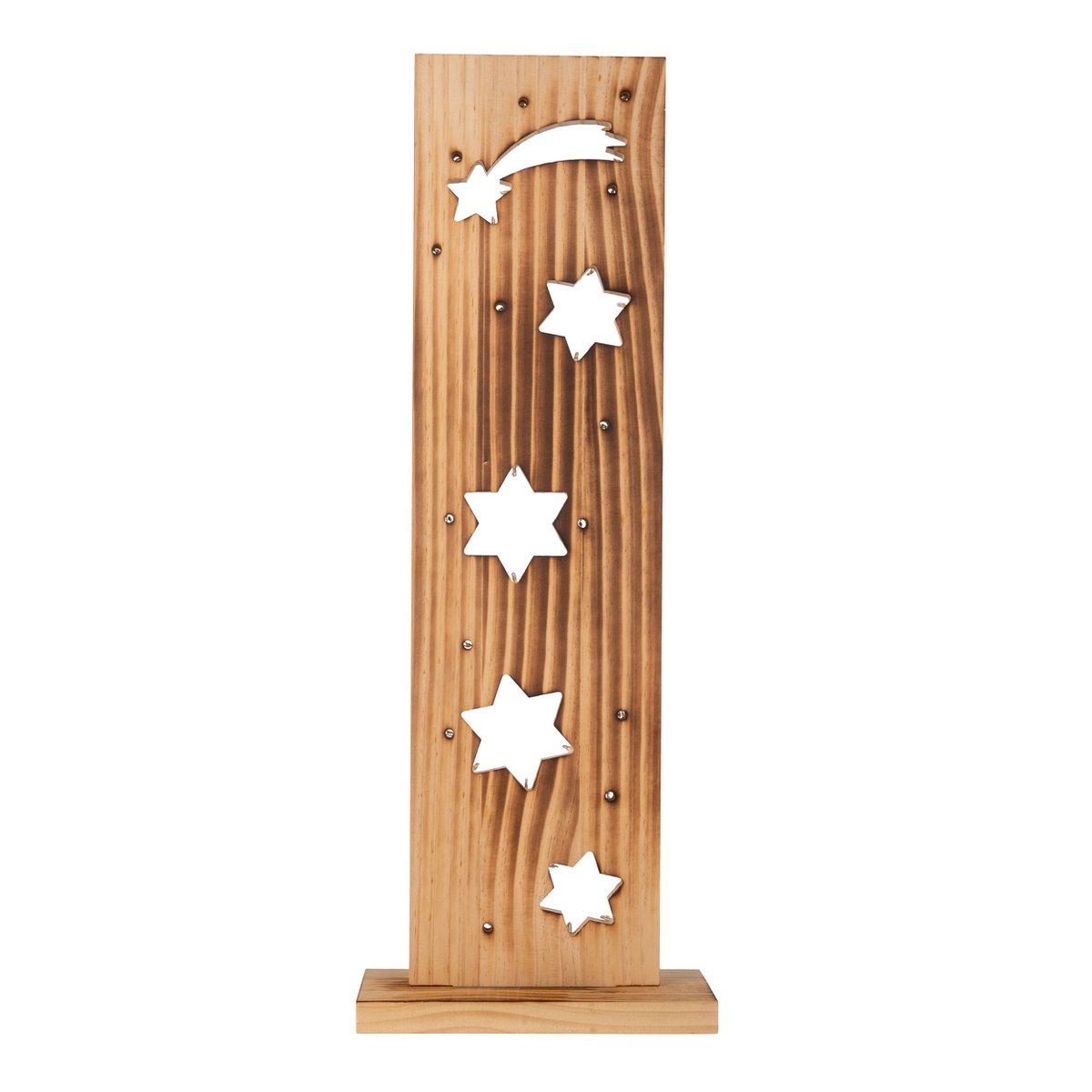 Houten Bord "Stars" Hoogte 60cm met LED