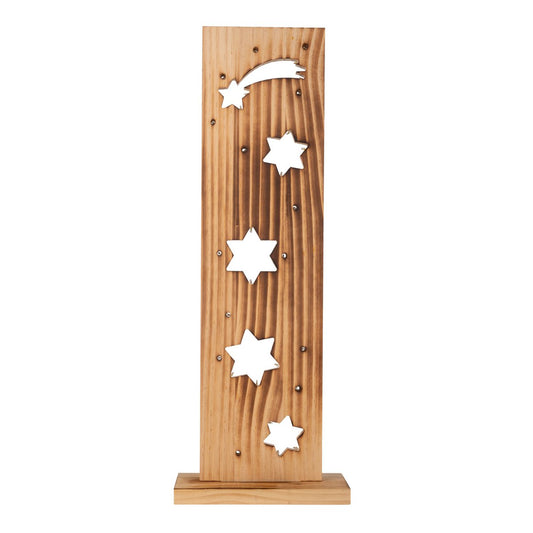 Houten Bord "Stars" Hoogte 60cm met LED