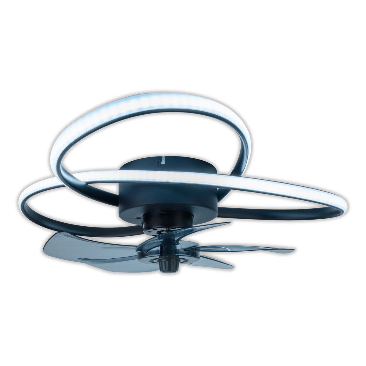 Plafondlamp LED "Leccio" met ventilator, nachtlichtfunctie, dim- en lichttemperatuurinstelling