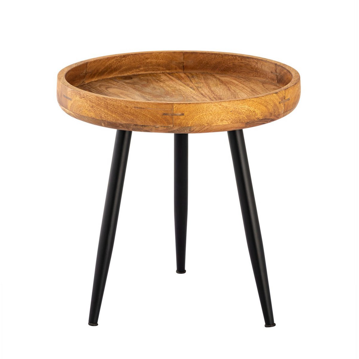 Bijzettafel rond Vancouver mangohout Ø40 of 50 cm