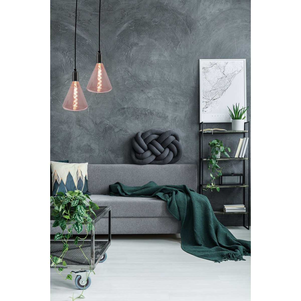 LED-lamp "Dilly" E27 rood/roze 4 Watt dimbaar