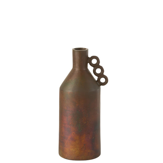 J-Line vaas Odin - aluminium - brons - small - 35 cm hoog