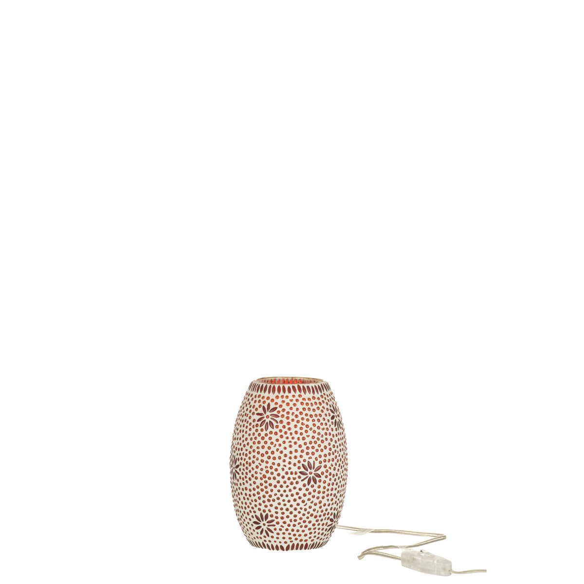 J-Line lamp Bram - glas - rood - small