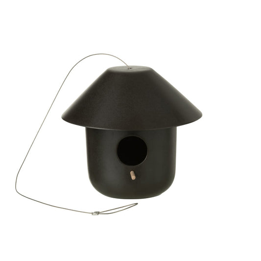 J-Line Vogelhuisje Pam Keramiek Zwart