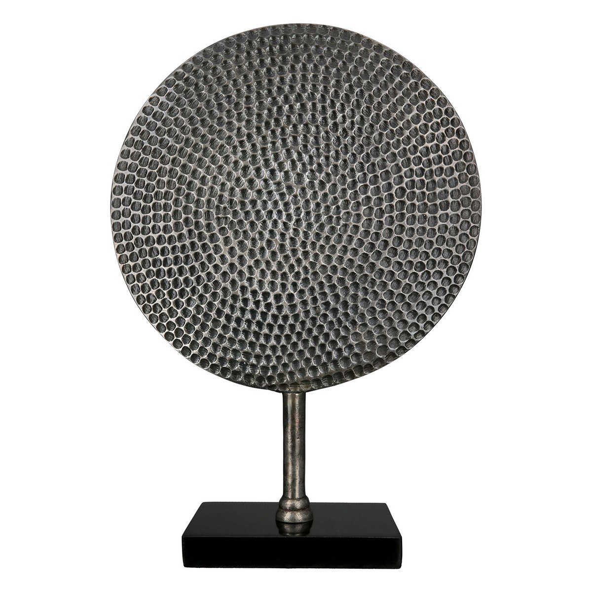 Aluminium sculptuur "Rond" antiek