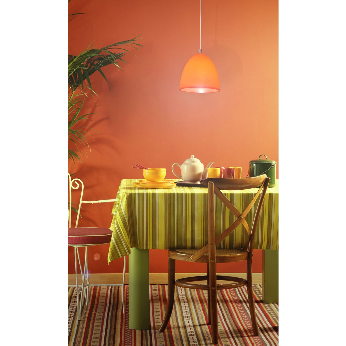 Siliconen hanglamp "Catinus" Ø 25 cm Oranje