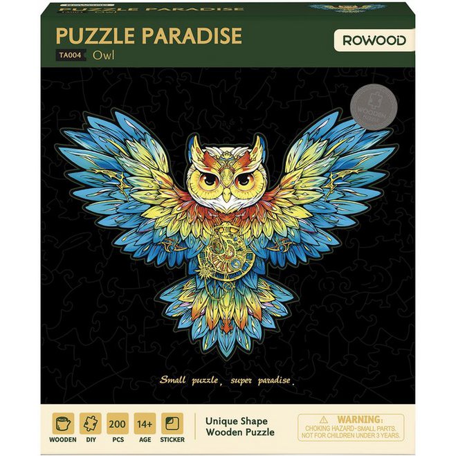 Houten Legpuzzel Uil