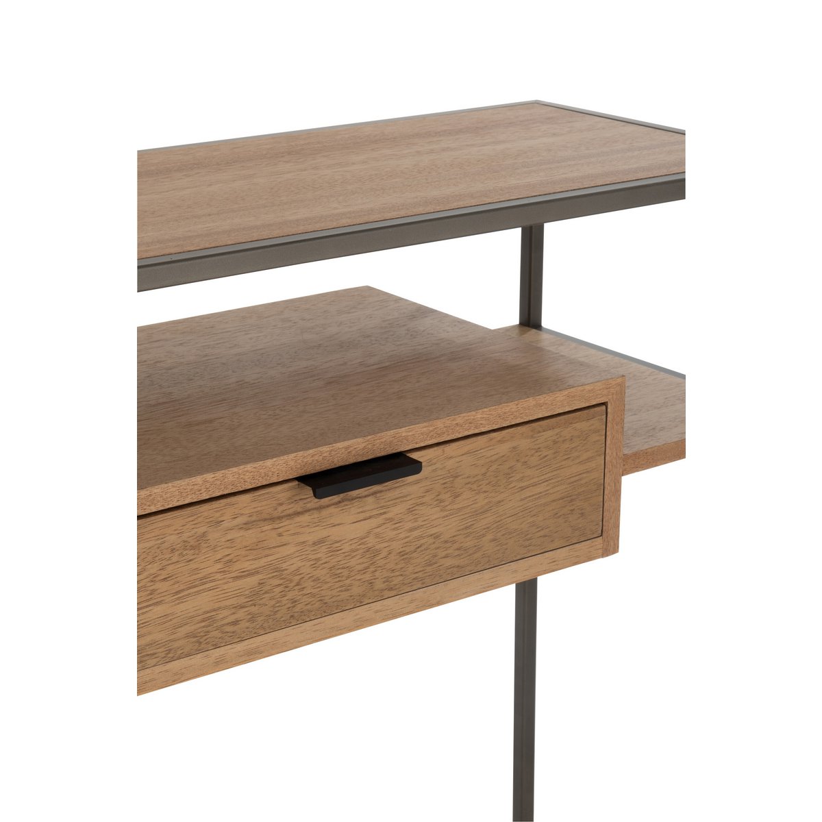 J-Line Console 1 Lade Hout/Metaal Naturel