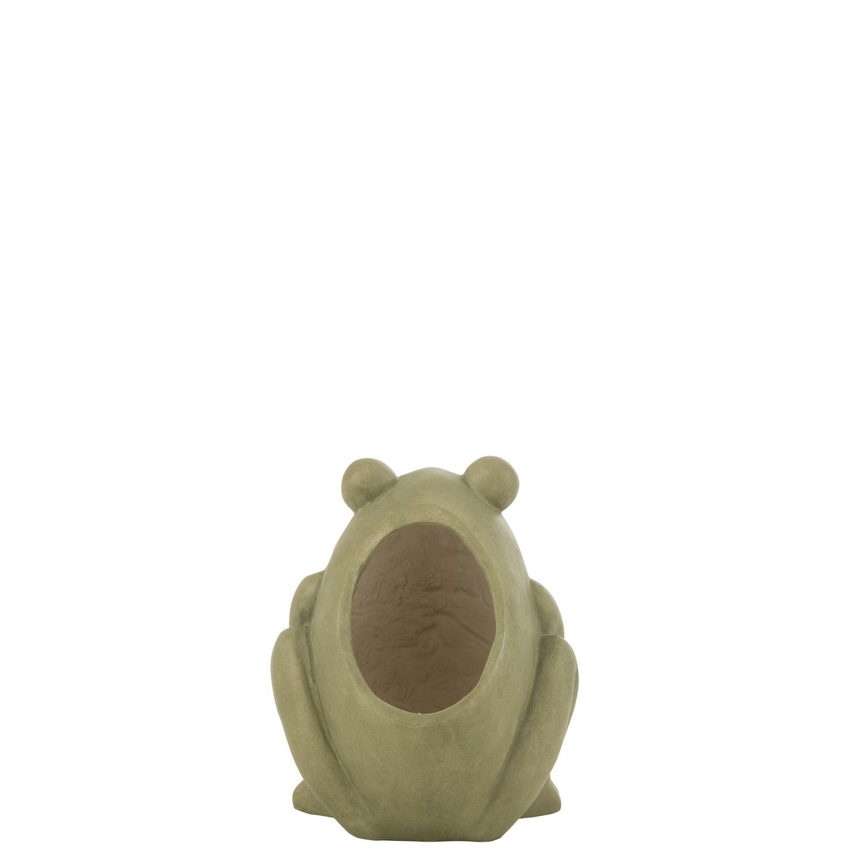 J-Line bloempot Frog - keramiek - groen - small - Ø 21 cm