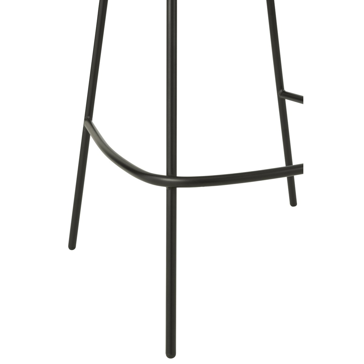 J-Line Barkruk Ijzer Grijs/Zwart