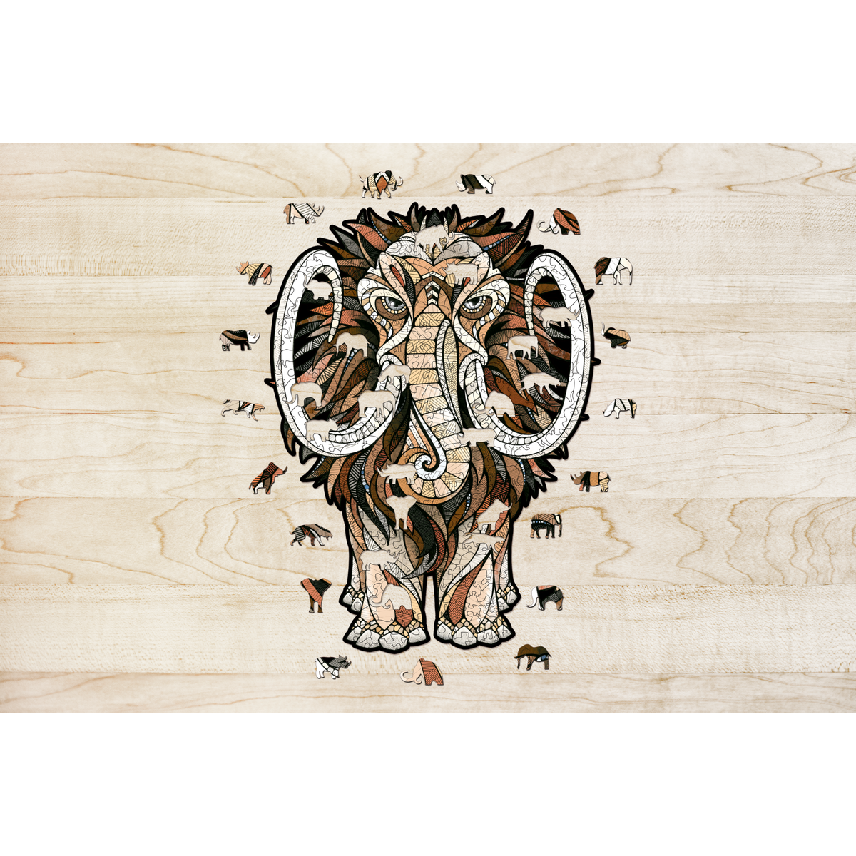 Houten Legpuzzel Mammoet