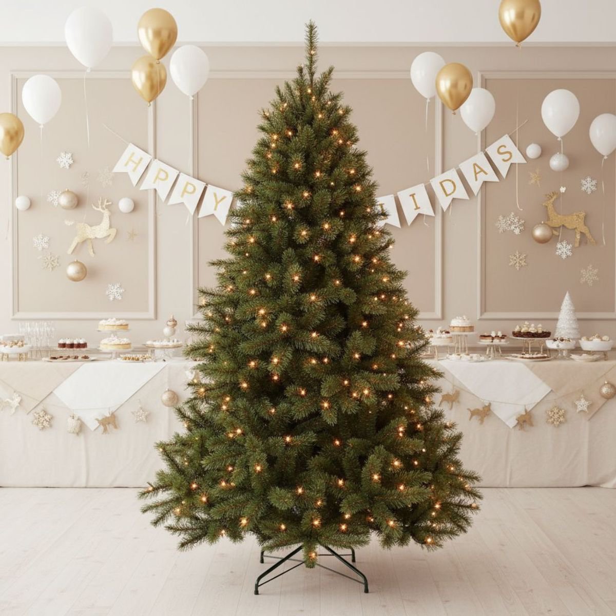 Kunstkerstboom Bristlecone Fir H155 x Ø99 cm Groen
