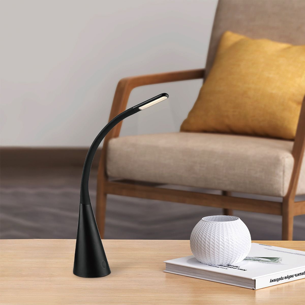 Touch Led Bureaulamp 4W Zwart - Verstelbaar