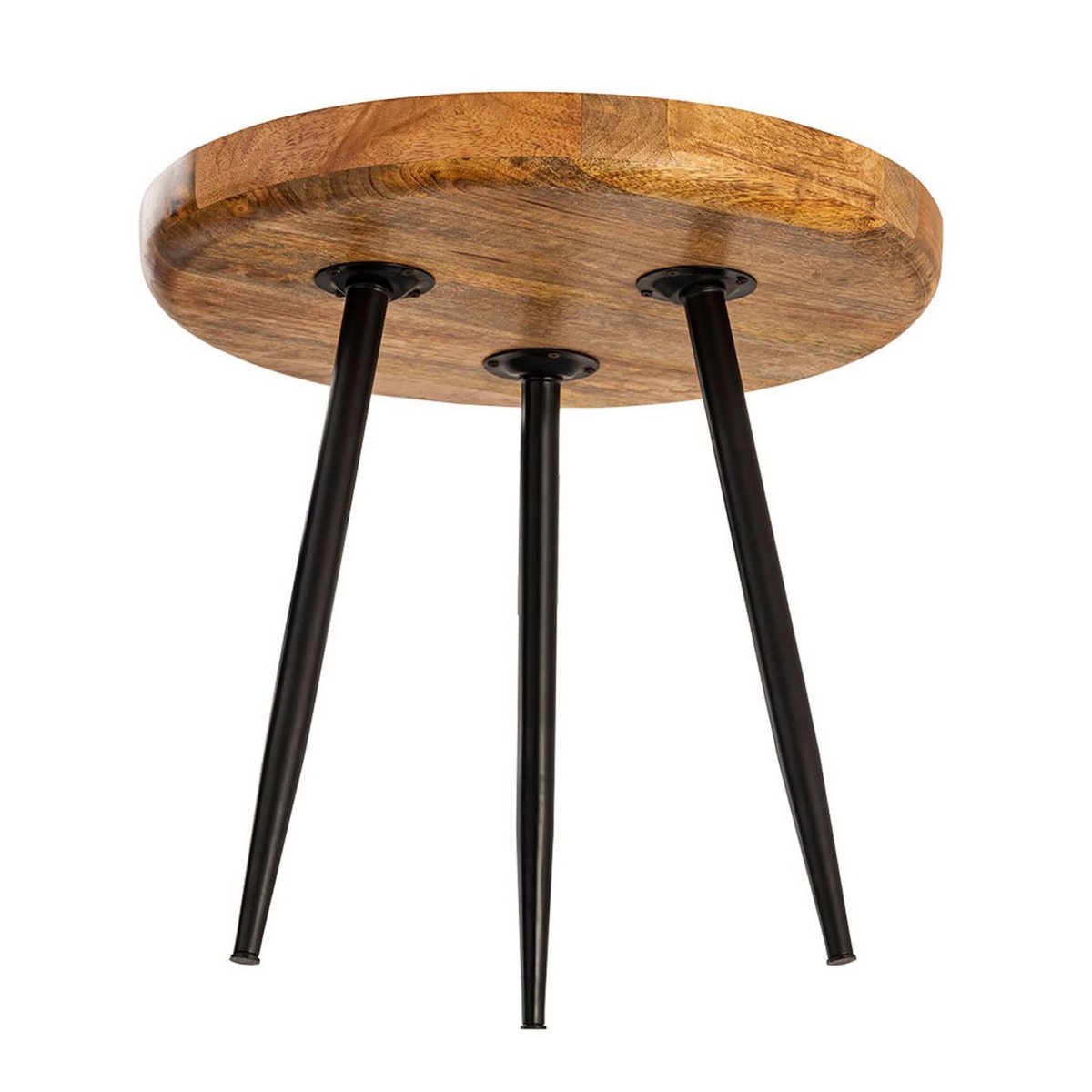 Bijzettafel rond Vancouver mangohout Ø40 of 50 cm