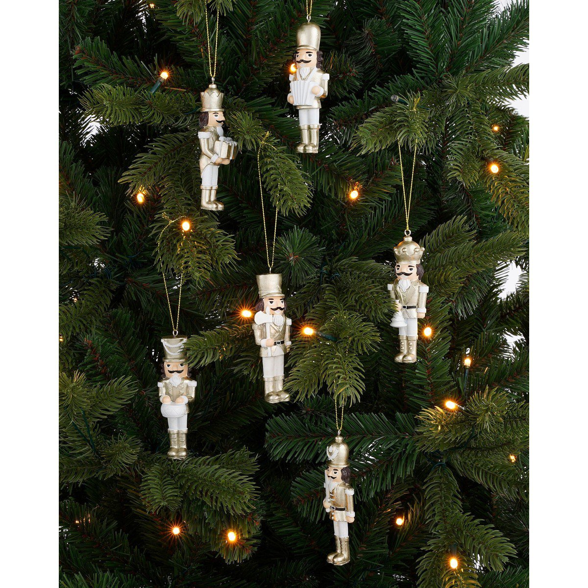 Kerstbal decoratie notenkraker Goud