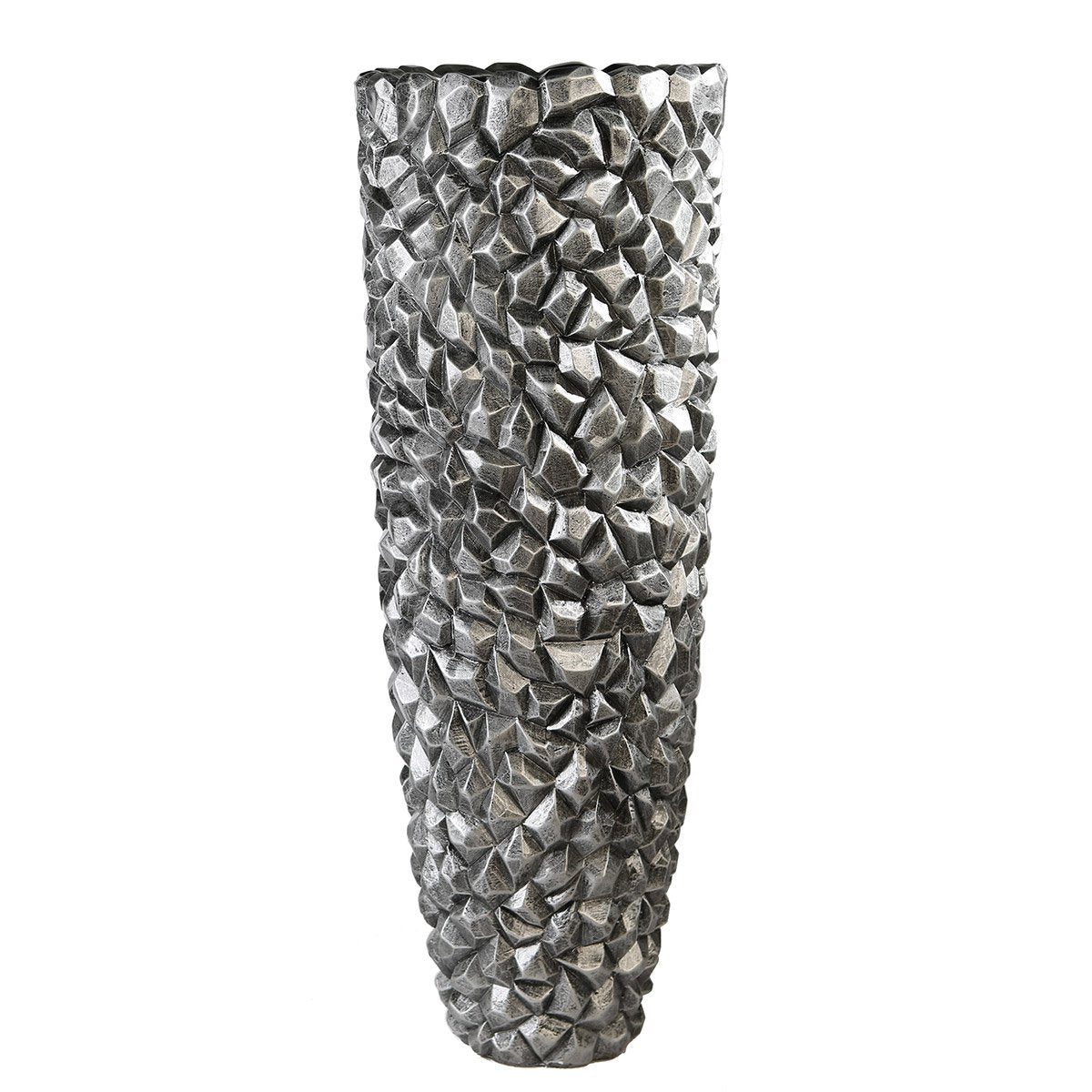 Bloempot "Gravity" grafiet H.109cm