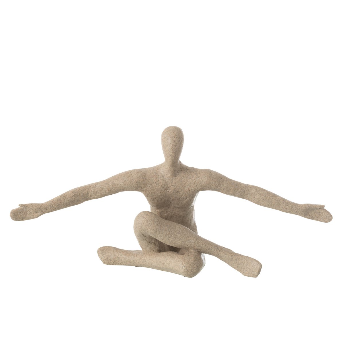 J-Line Beeld Open Arm Resin Beige