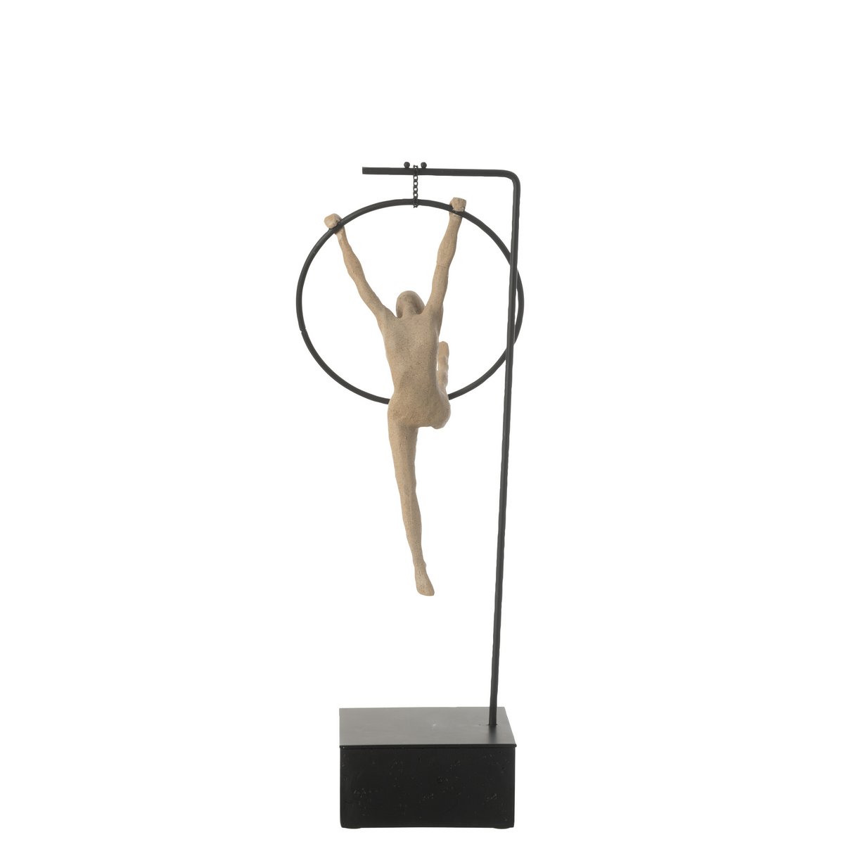 J-Line Gymnaste Hoepel Beta Resin Beige/Zwart