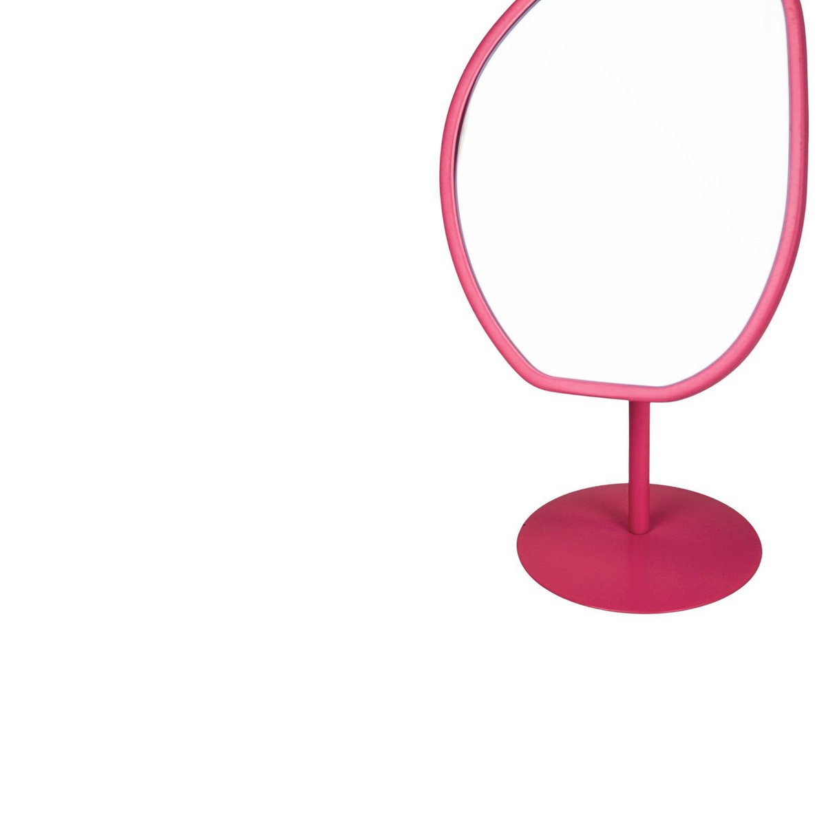 Staande make-up spiegel roze