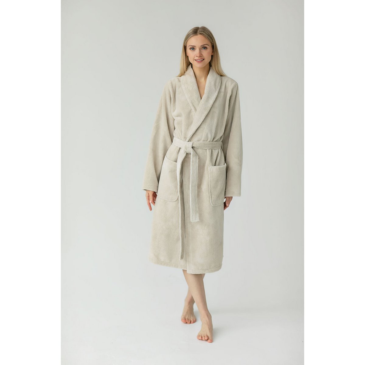 Teddy badjas Beige
