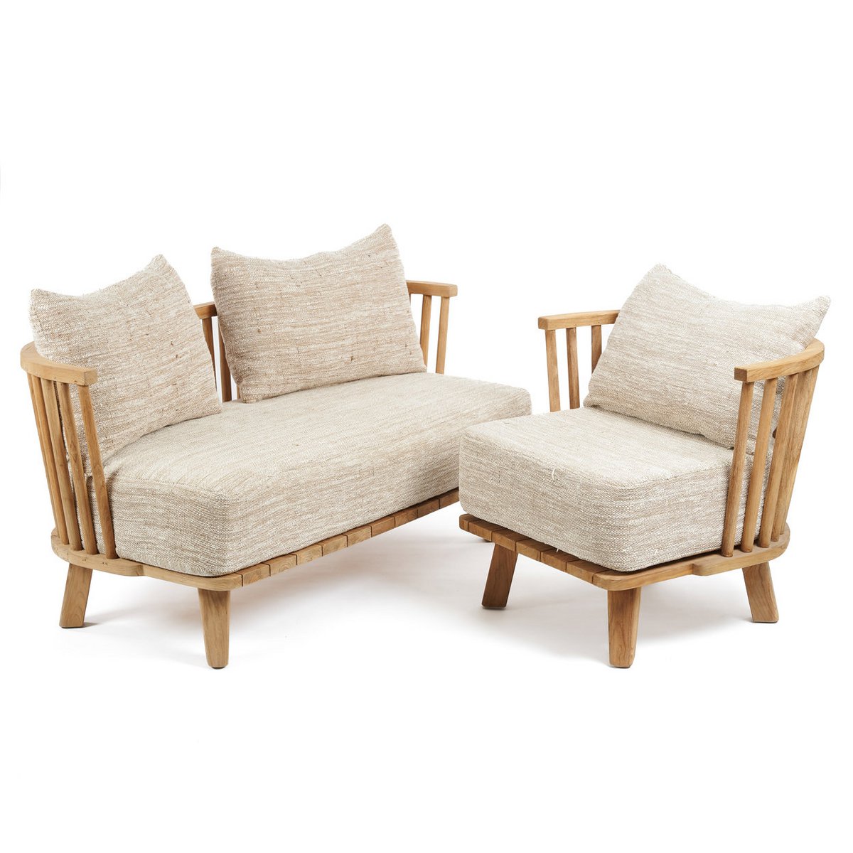 De Malawi Eenzitsbank - Natuurlijk Beige