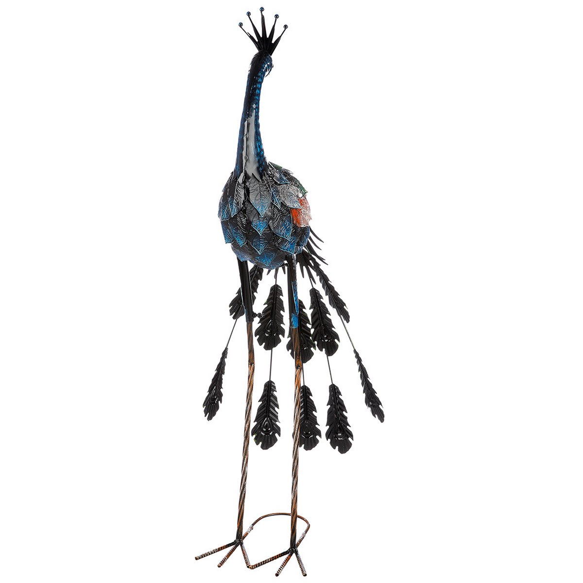 Metalen pauw H78cm