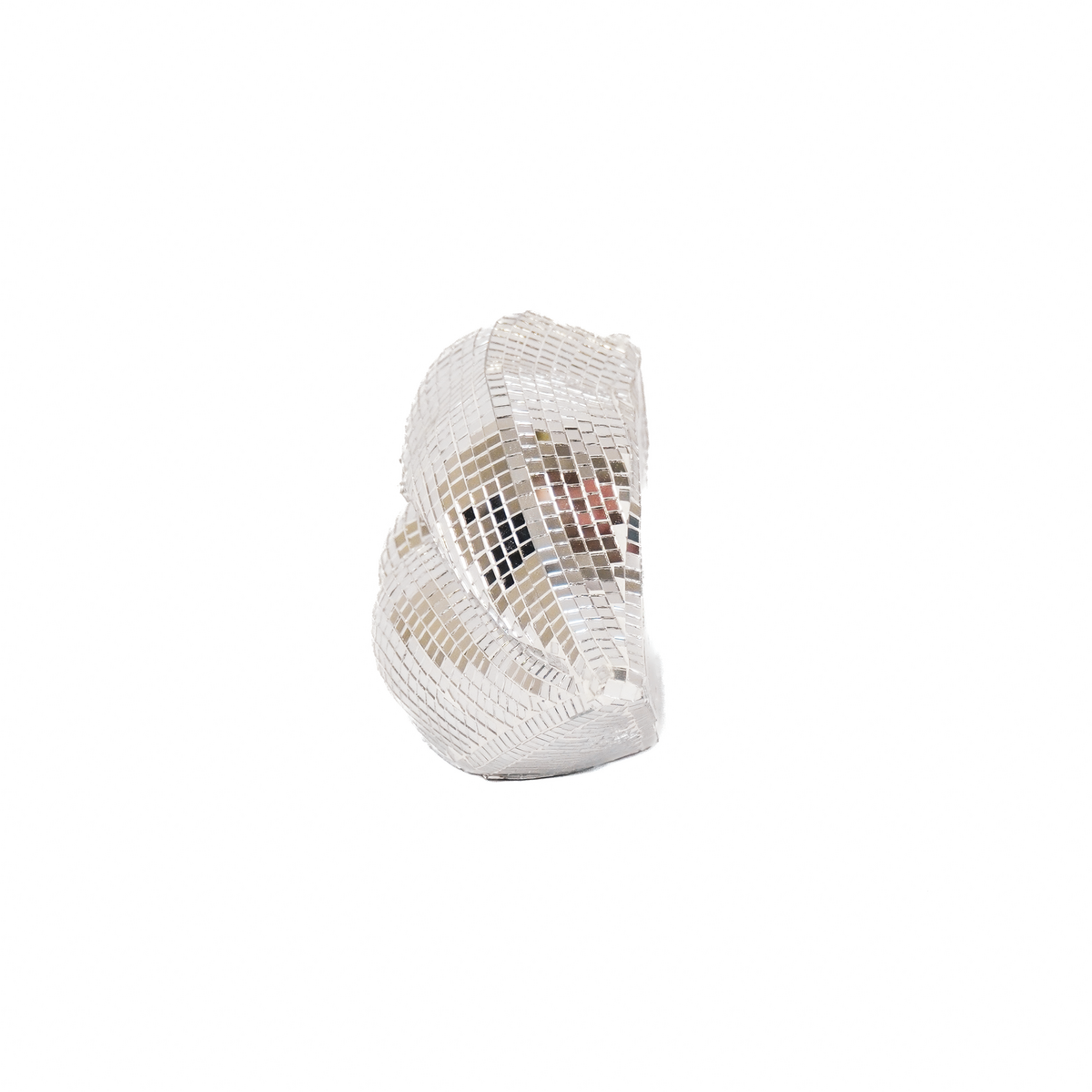 Ornament Disco-lips zilver