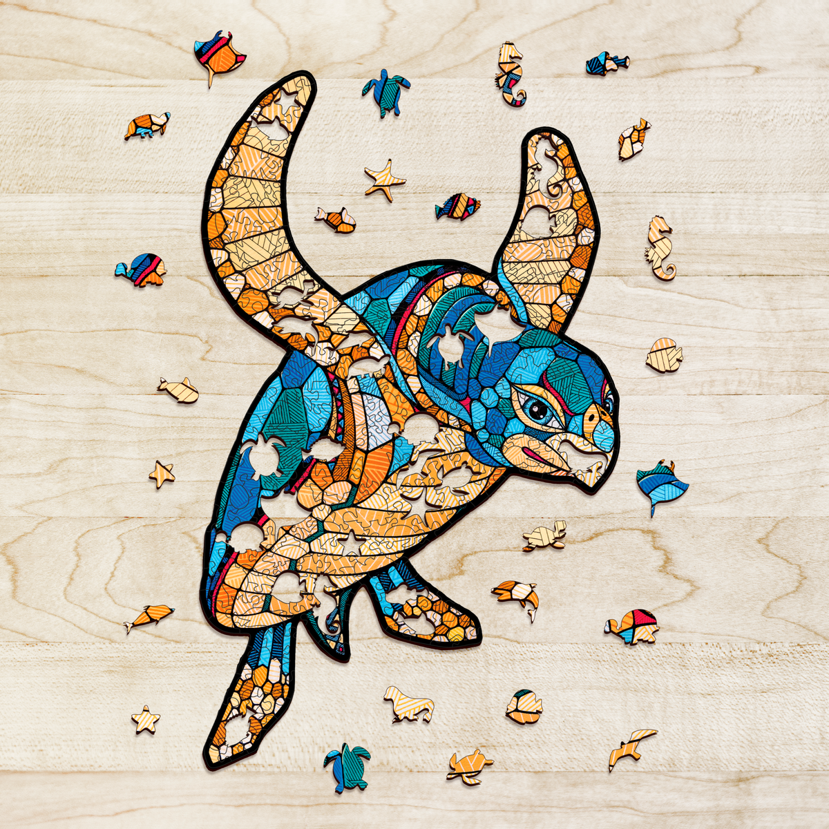 Houten Legpuzzel Schildpad