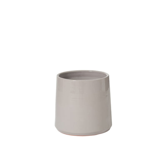 J-Line bloempot Rond - keramiek - grijs - medium - Ø 23 cm