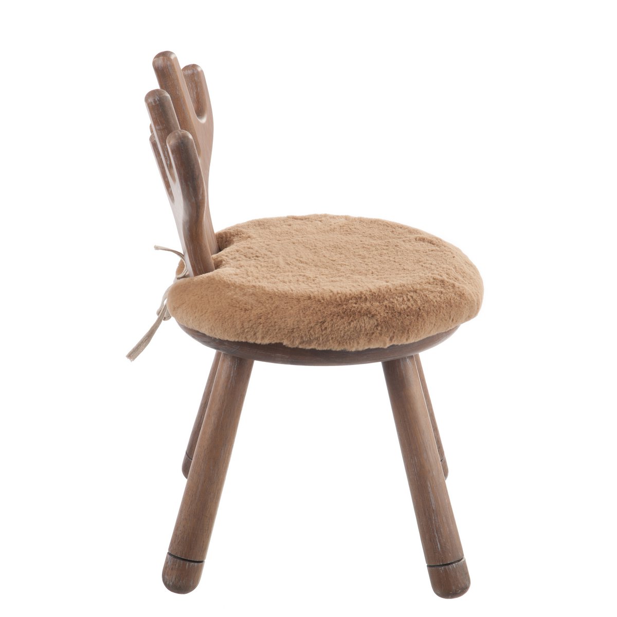 J-Line Stoel Hert Hout Naturel
