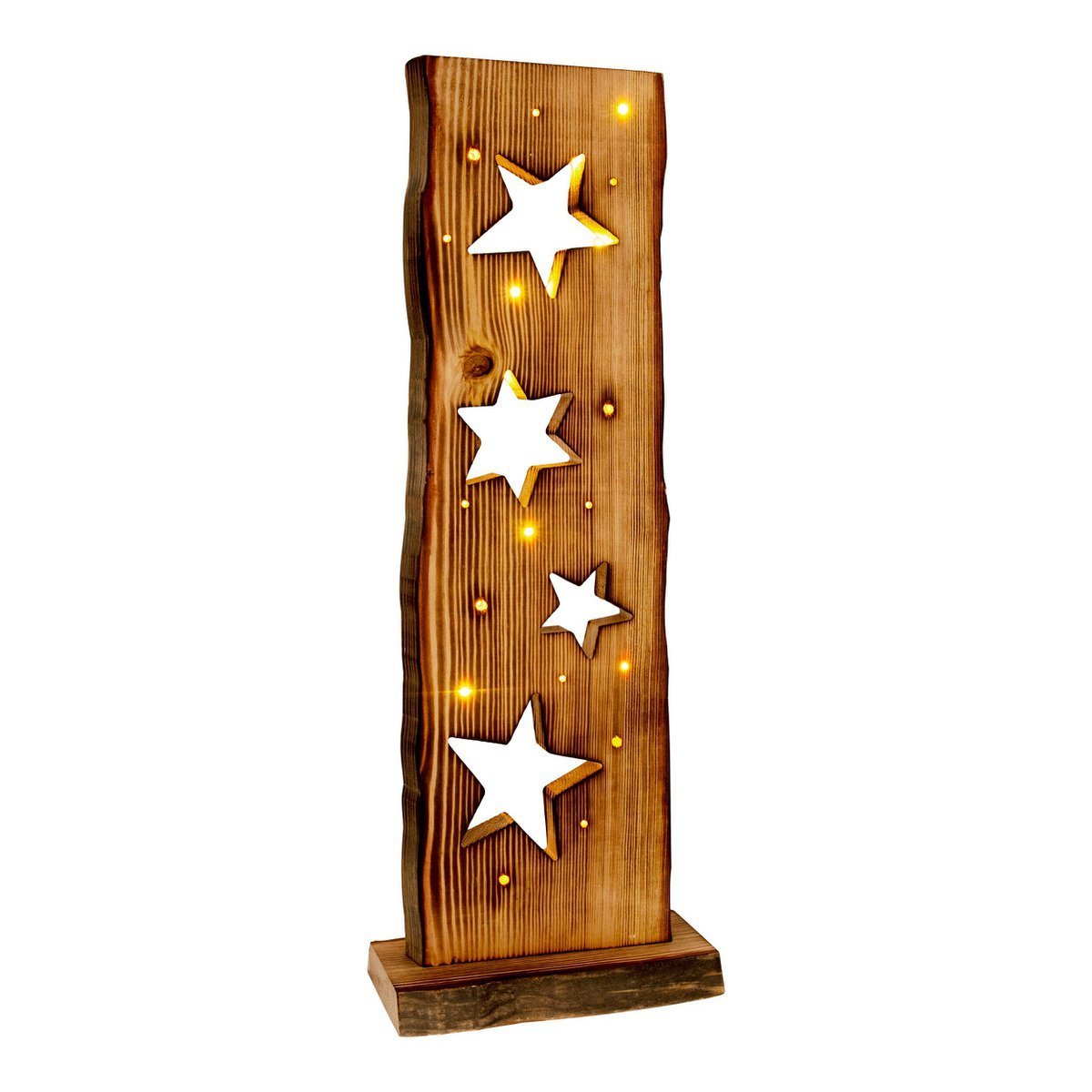 Houten Bord Sterren Hoogte 60cm met LED