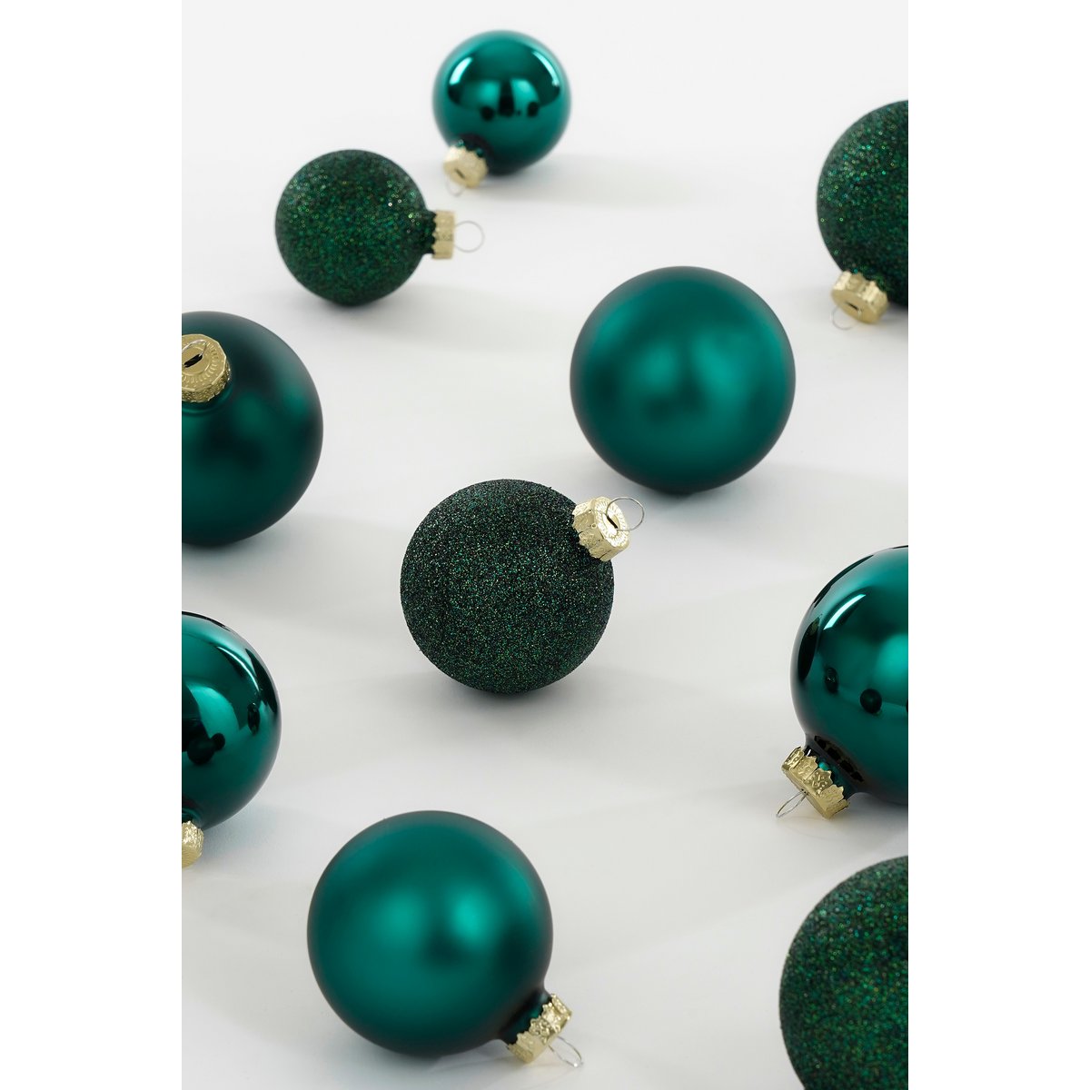 Kerstballen Set - 26 Stuks - Ø7 cm - Glas - Petrol