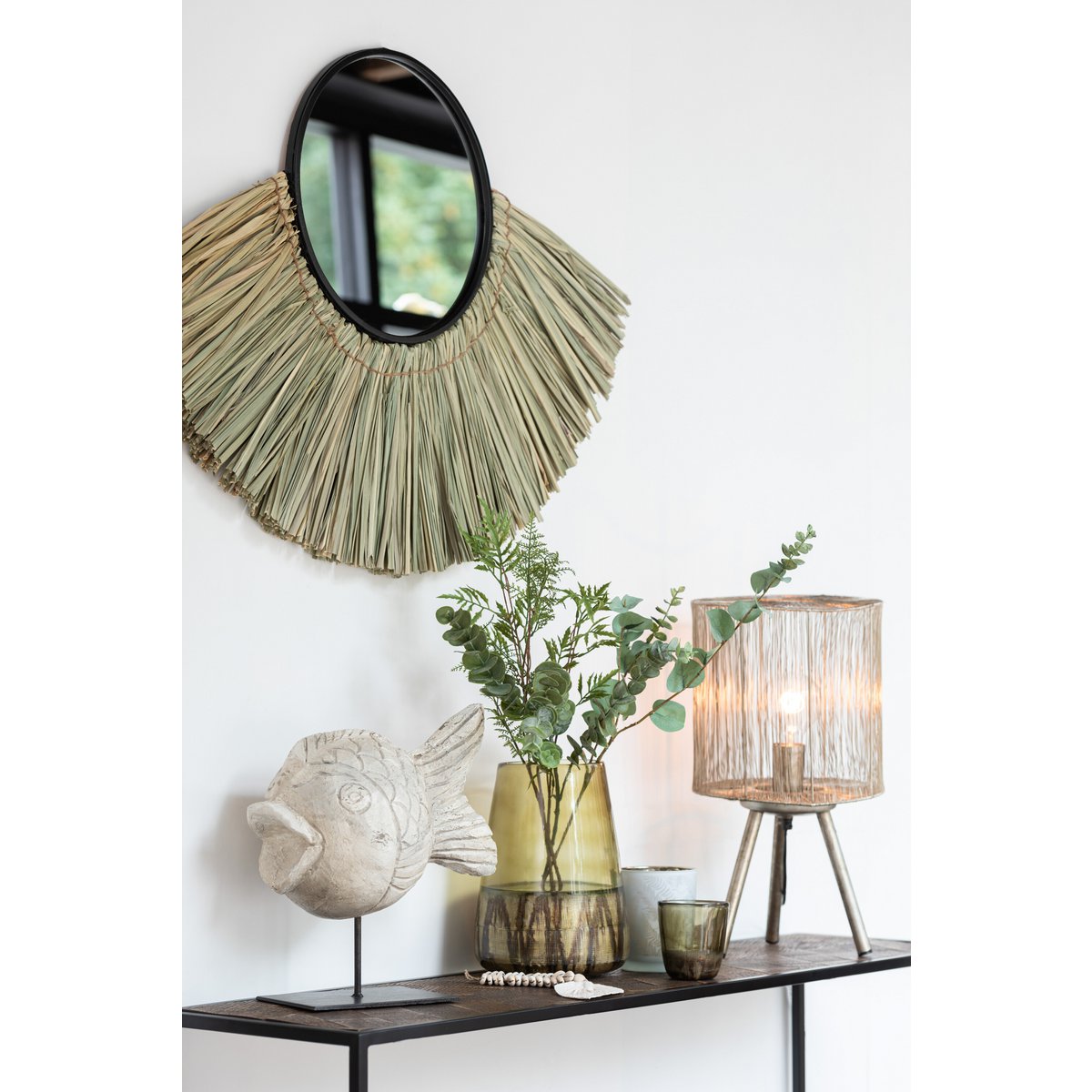 J-Line lamp - metaal Antiek - bruin - small