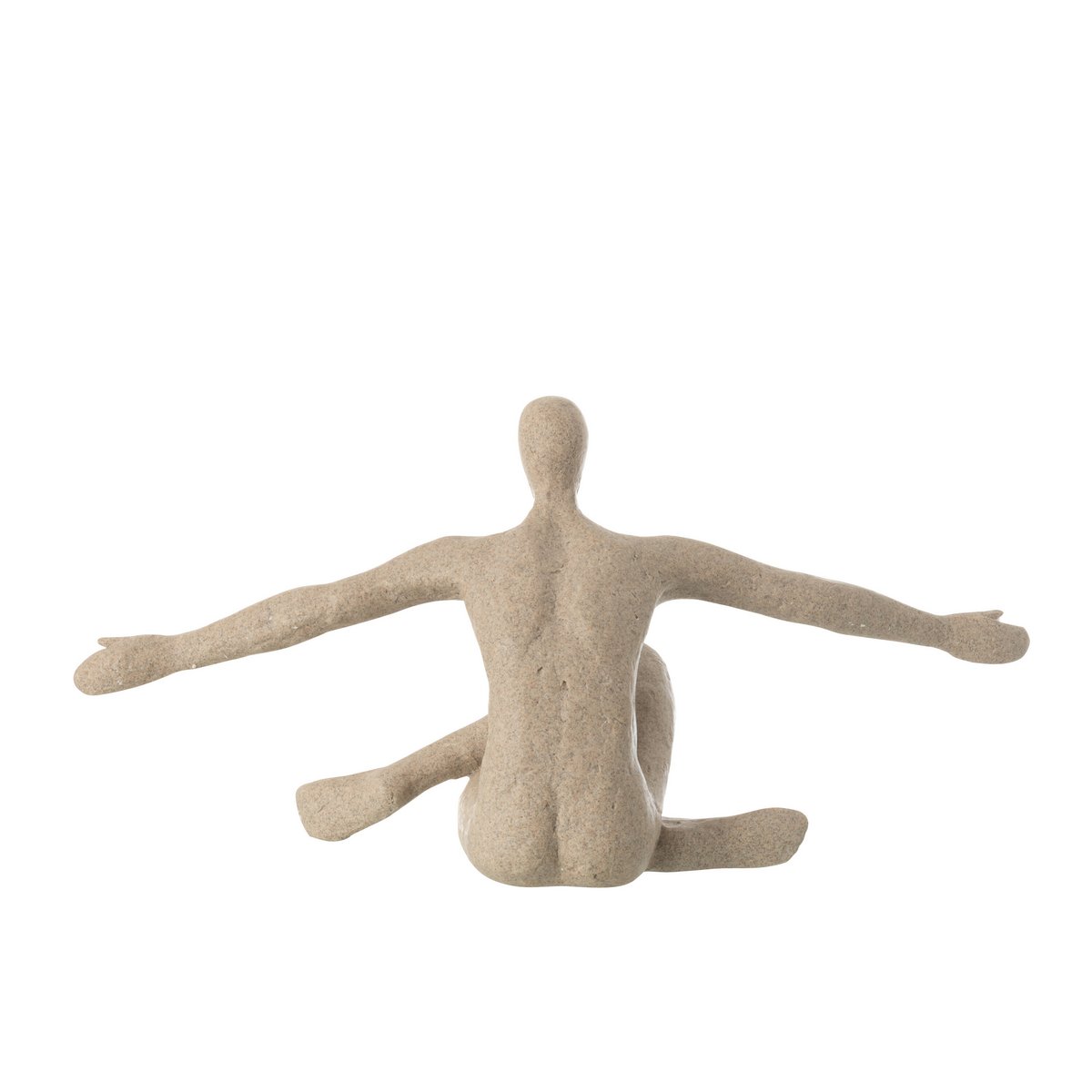 J-Line Beeld Open Arm Resin Beige