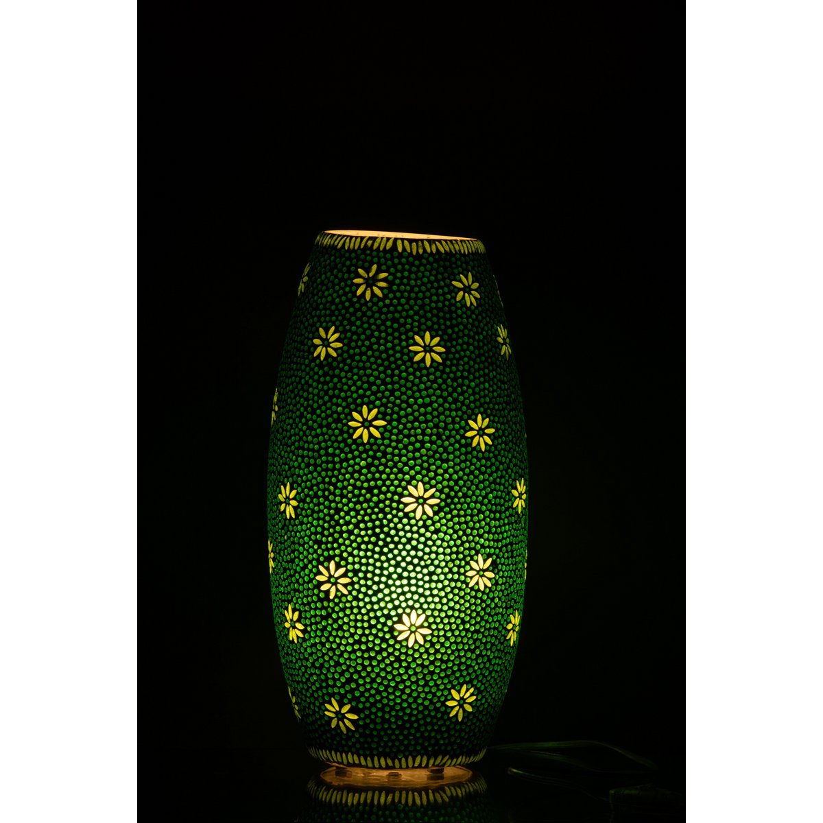 J-Line lamp Bram - glas - groen - large