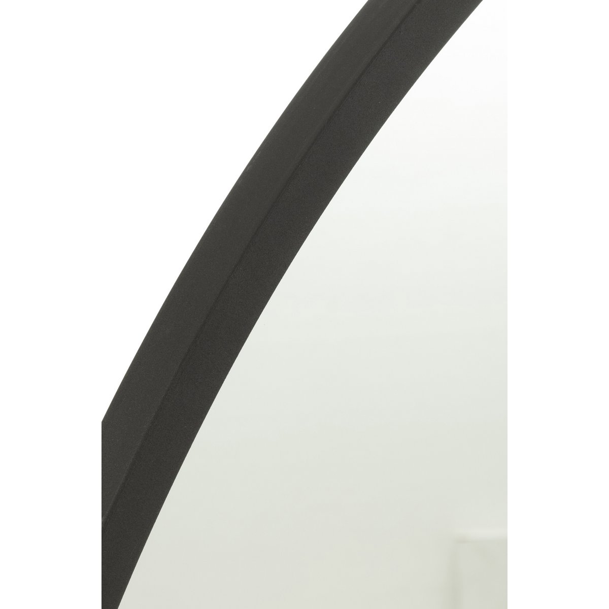 J-Line spiegel Rond - metaal - zwart - small - Ø 40 cm