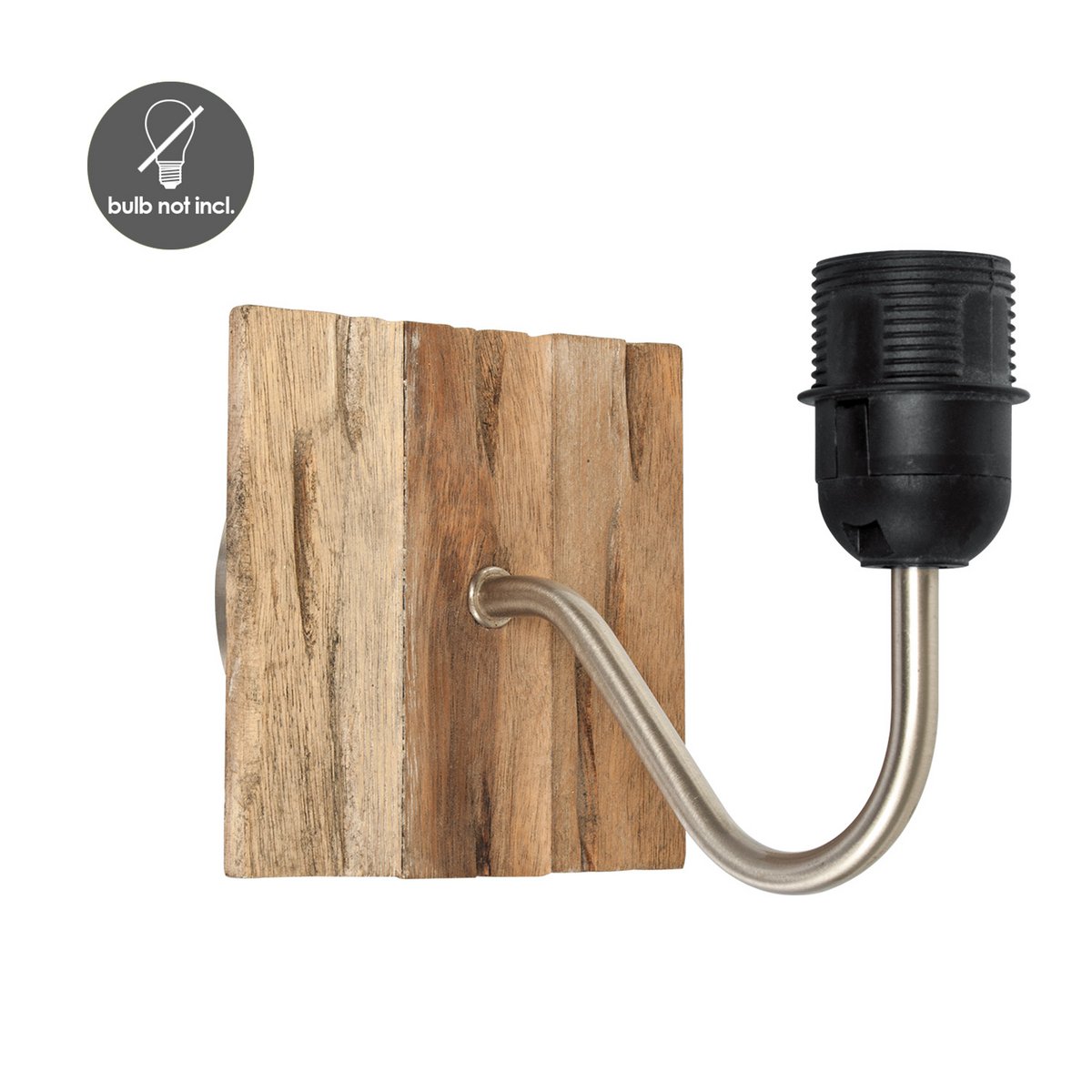 Wandlamp - Drift E27 Lampenkap zwart 20cm