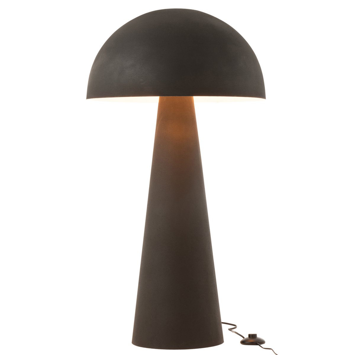J-Line staanlamp Paddenstoel - metaal - zwart - extra large