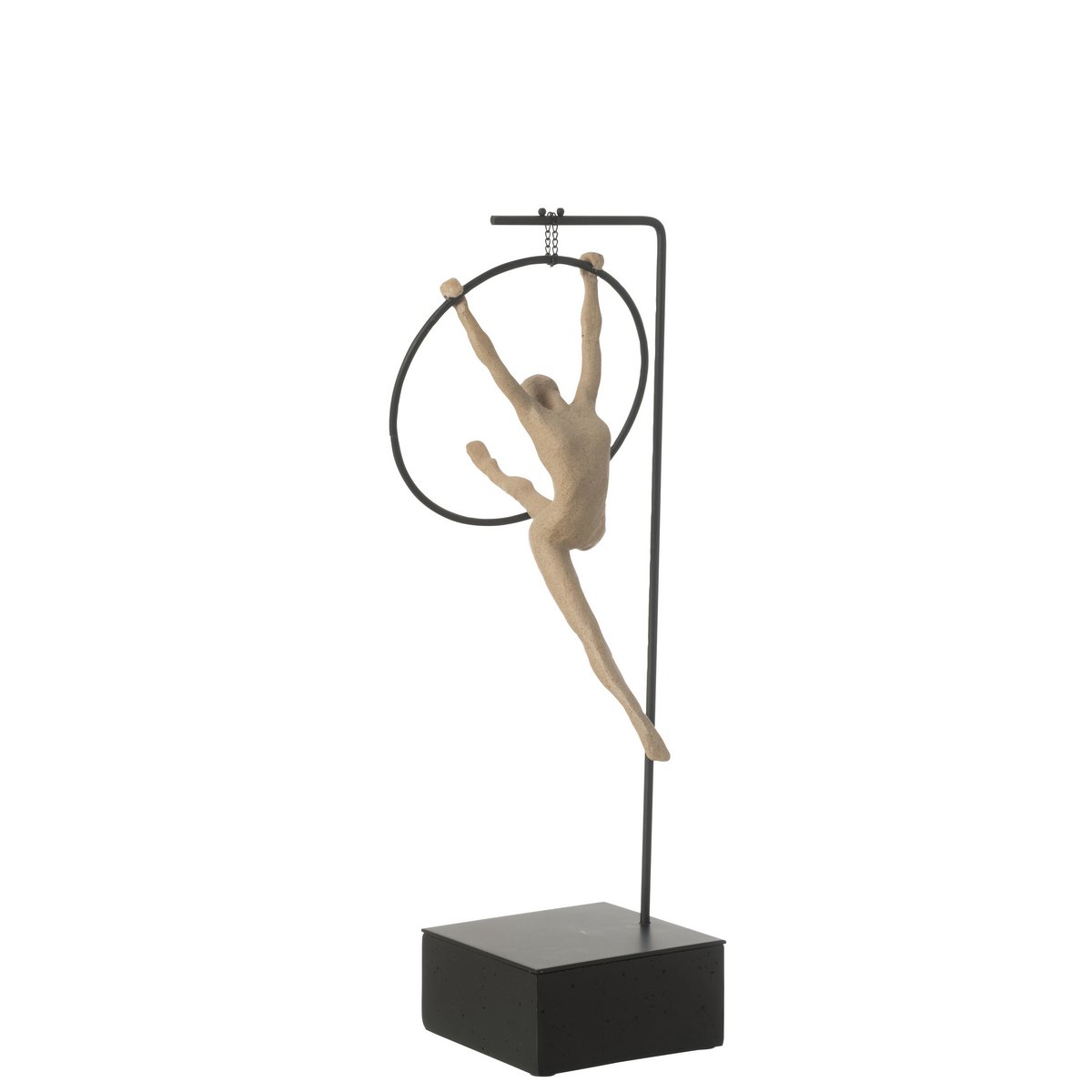 J-Line Gymnaste Hoepel Beta Resin Beige/Zwart