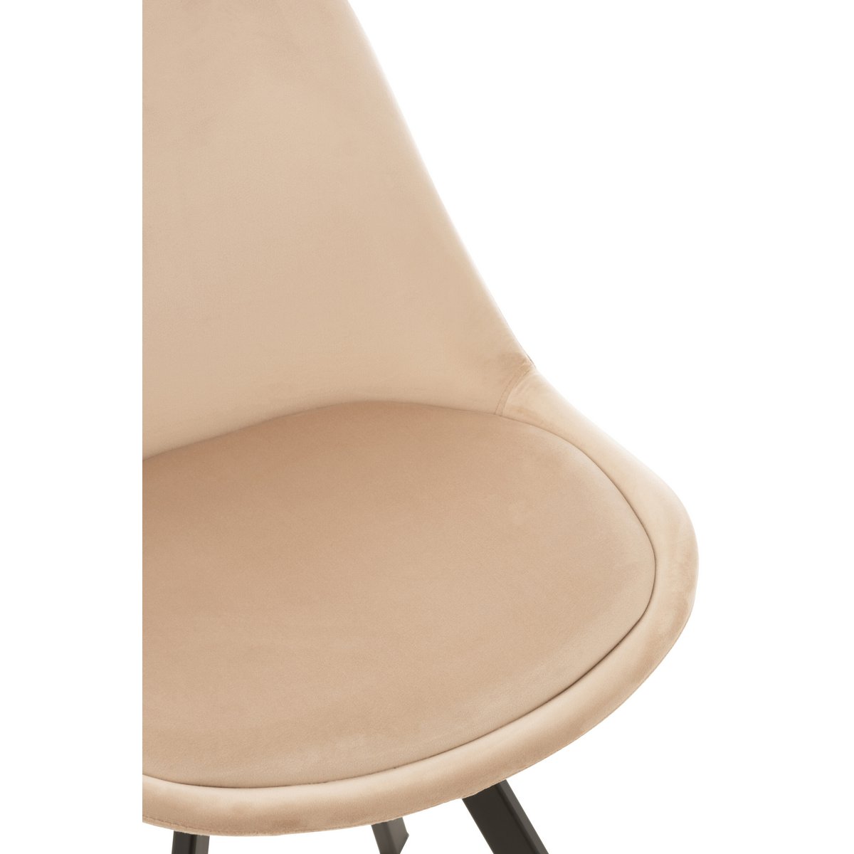 J-Line stoel Helene - metaal/textiel - beige