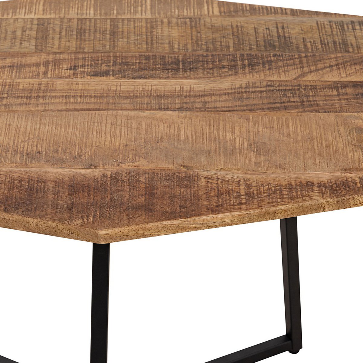 Salontafel mangohout met metalen frame