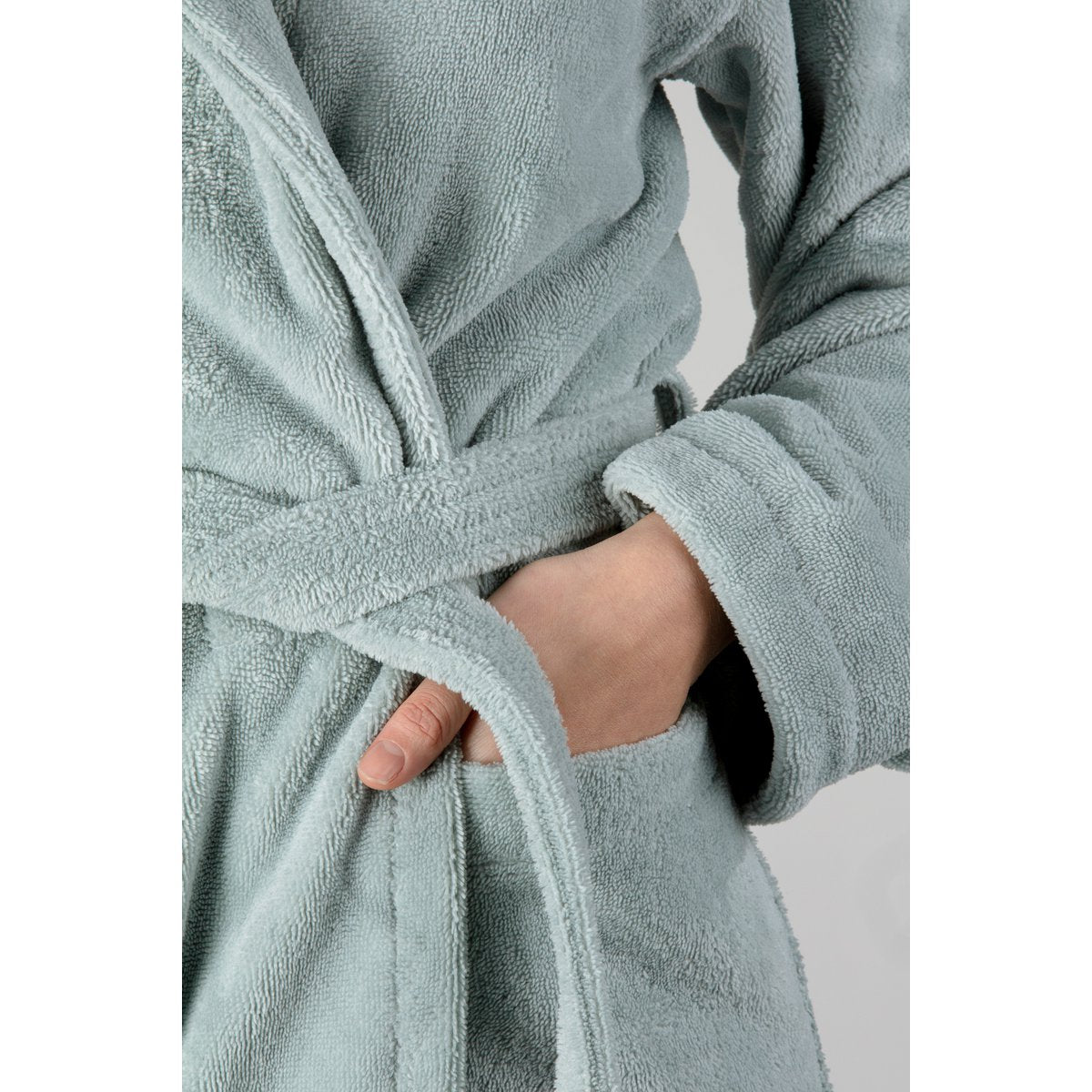 Teddy kinderbadjas Sea Green