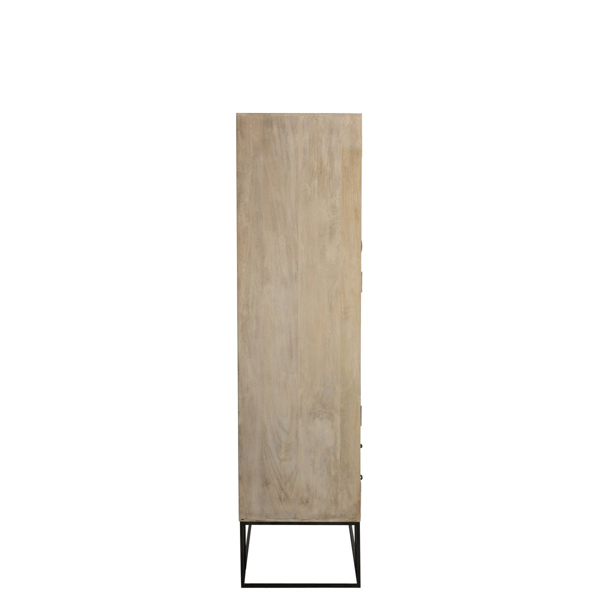 J-Line Kledingkast 3 deuren + 4 laden - hout - naturel