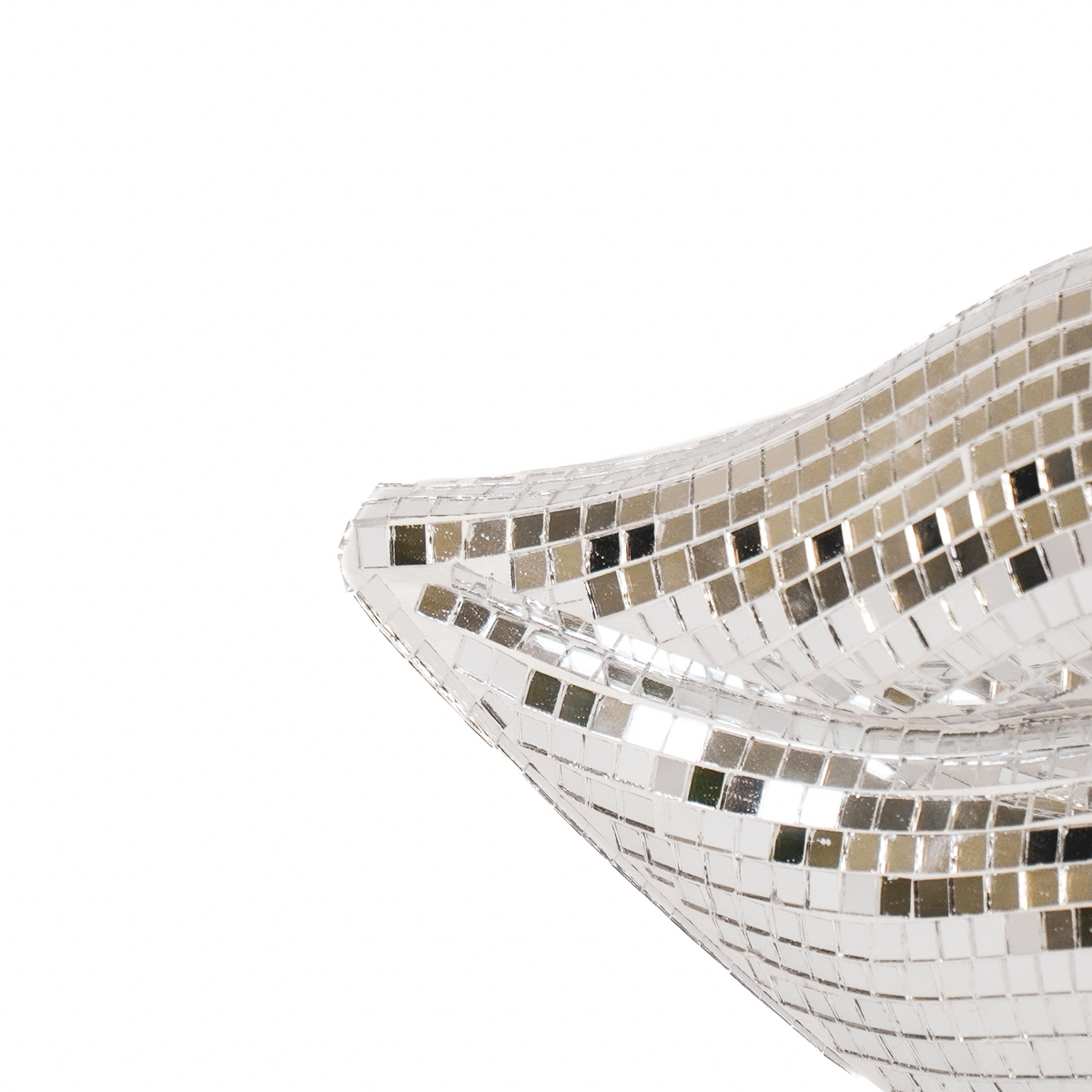 Ornament Disco-lips zilver
