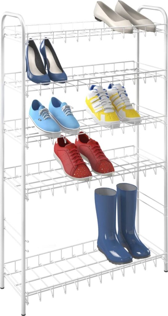 Tomado Metaltex Shoe 6 Schoenenrek Wit 64x23x104 cm 6 Verdiepingen